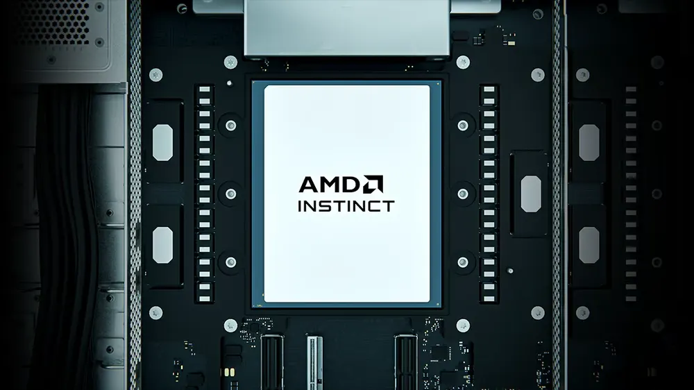 AMD Instinct MI455X GPU mit CDNA 5 Architektur und 432 GB HBM4 auf dem Mainboard