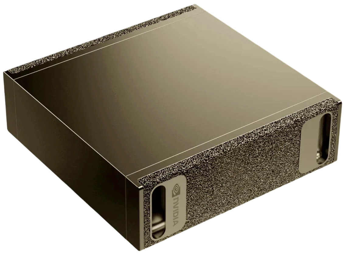 NVIDIA DGX Spark: goldenes Kompaktgehäuse mit Mesh-Front